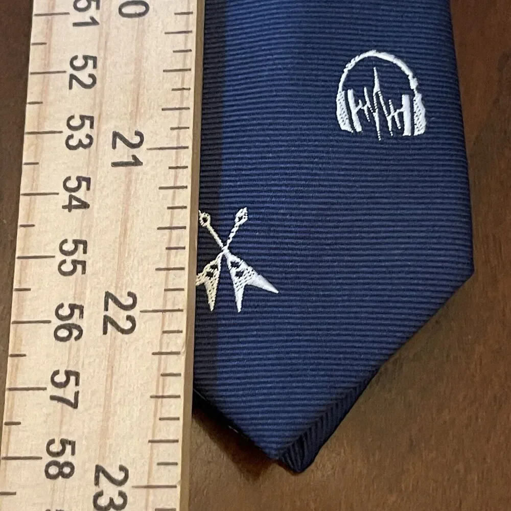Old Navy Blue 100% Polyester Men’s Neck Tie Made In China